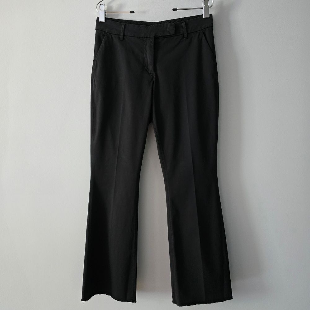 Via Masini 80 Firenze Black Cotton Trousers Size 44 US 8